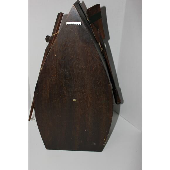 Vintage Rustic Wood Canoe Boat Display Shelf Nautical Cabin Decor Lightweight - Picture 3 of 4